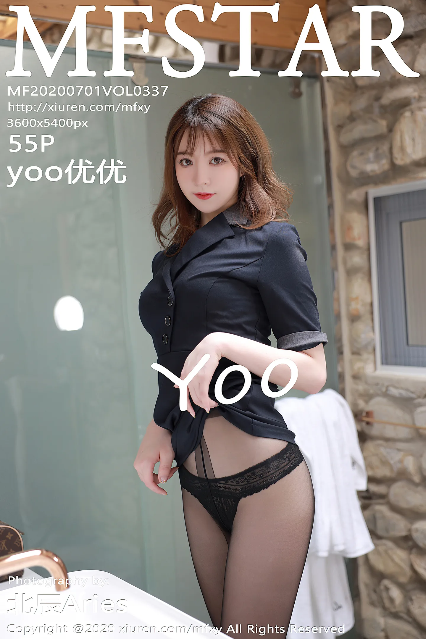 [MFStar模范学院]Vol.337_嫩模yoo优优大理旅拍浴室典雅黑色制服极致妩媚诱惑写真55P-秀人网 - XiuRen.Pro
